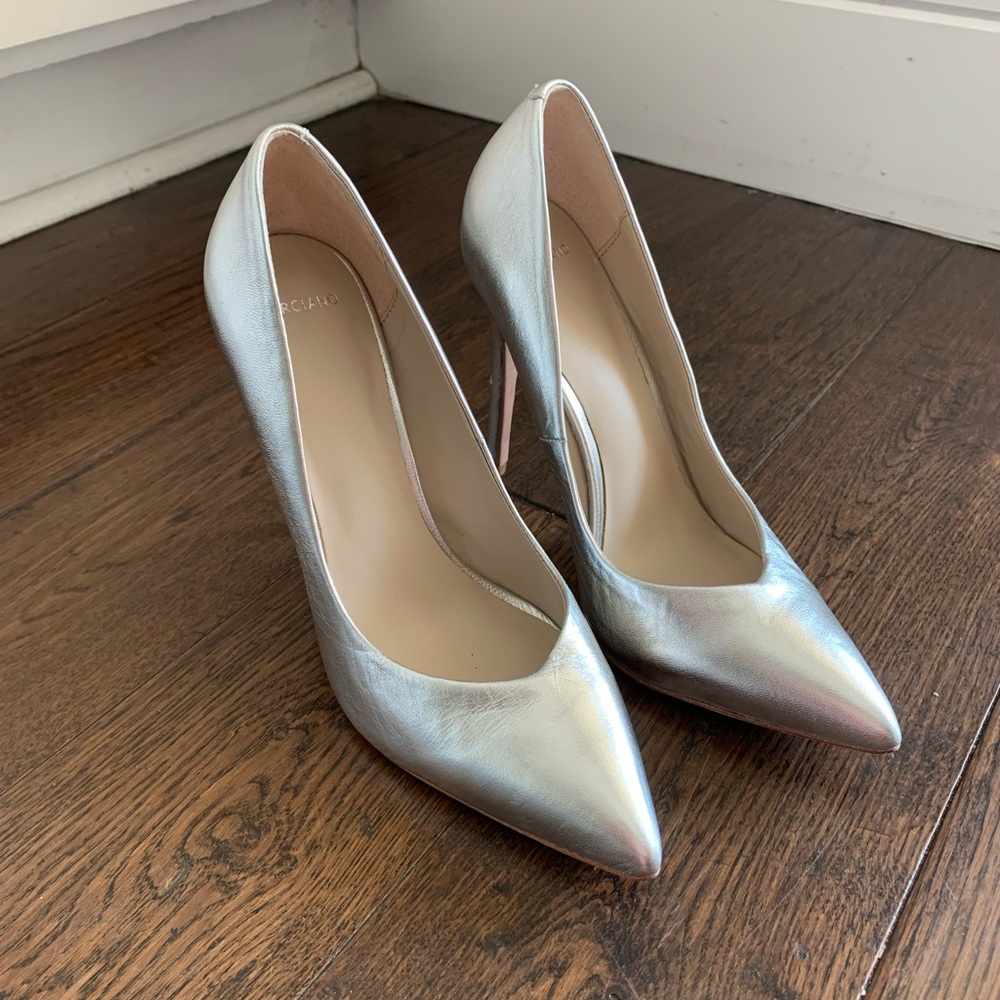 Marciano Silver Point Heels